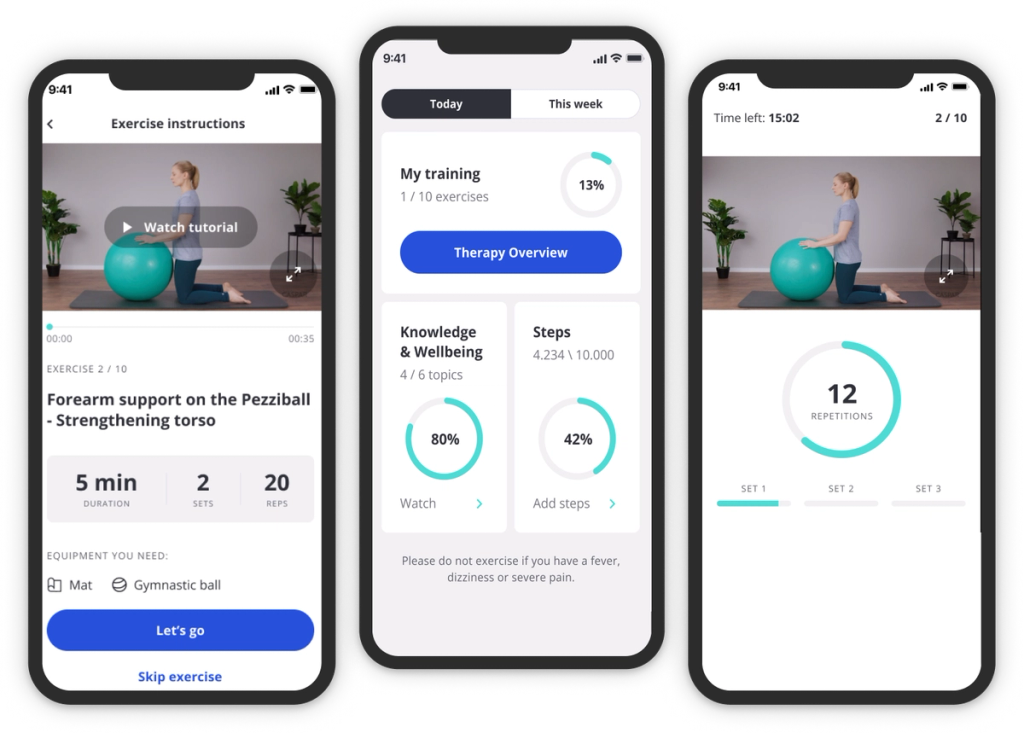 iOS app for rehabilitation