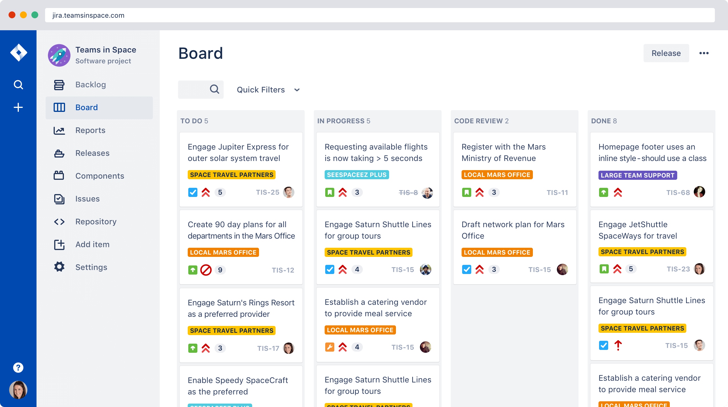 Jira was created as a specific tool for software developers (*image by [Mani](https://dribbble.com/noptar){ rel="nofollow" .default-md}*)