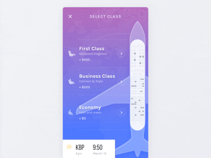 That's how a User-Friendly transport booking flow looks like (*image by [Vitaly Rubtsov](https://dribbble.com/Vitwai){ rel="nofollow" .default-md}*)