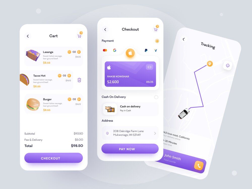 To make the website convenient for users of a mobile, website should have visible CTA buttons (*image by [Rakib Kowshar](https://dribbble.com/rakibkowshar){ rel="nofollow" target="_blank" .default-md}*)