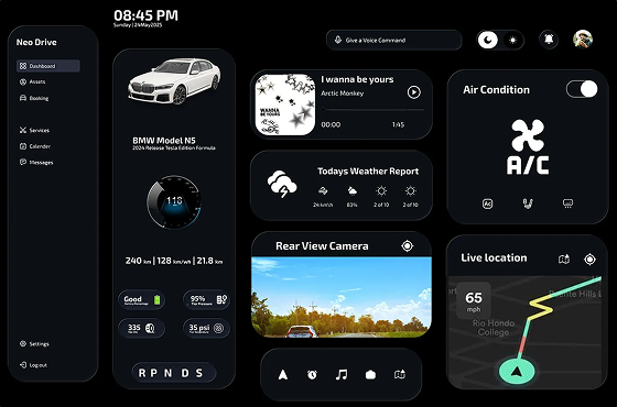 Illustration of Android Auto integration