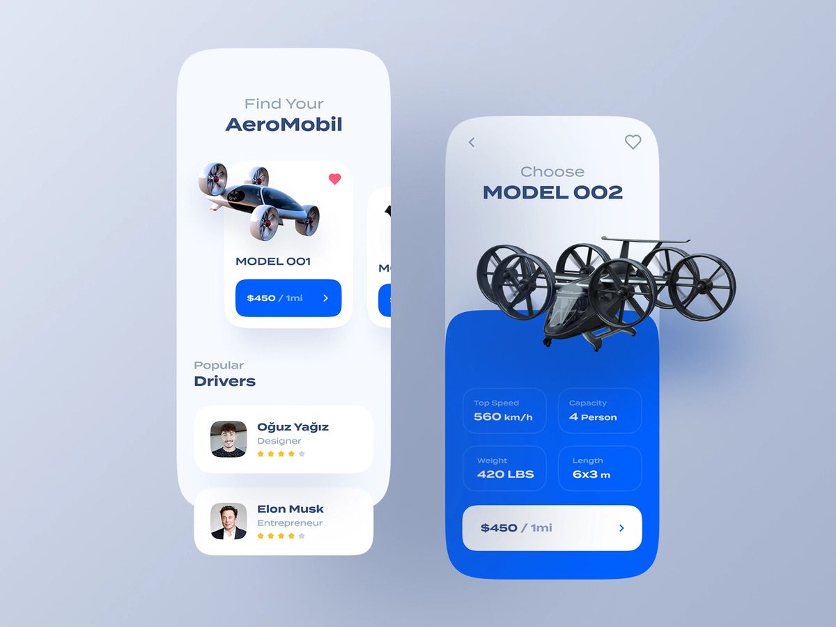 Drone apps with in-store shops or other needs to accept payments via drone applications might require additional mobile apps’ features for payment processing (*image by [Oğuz Yağız Kara](https://dribbble.com/oguzyagiz){ rel="nofollow" target="_blank" .default-md}*)