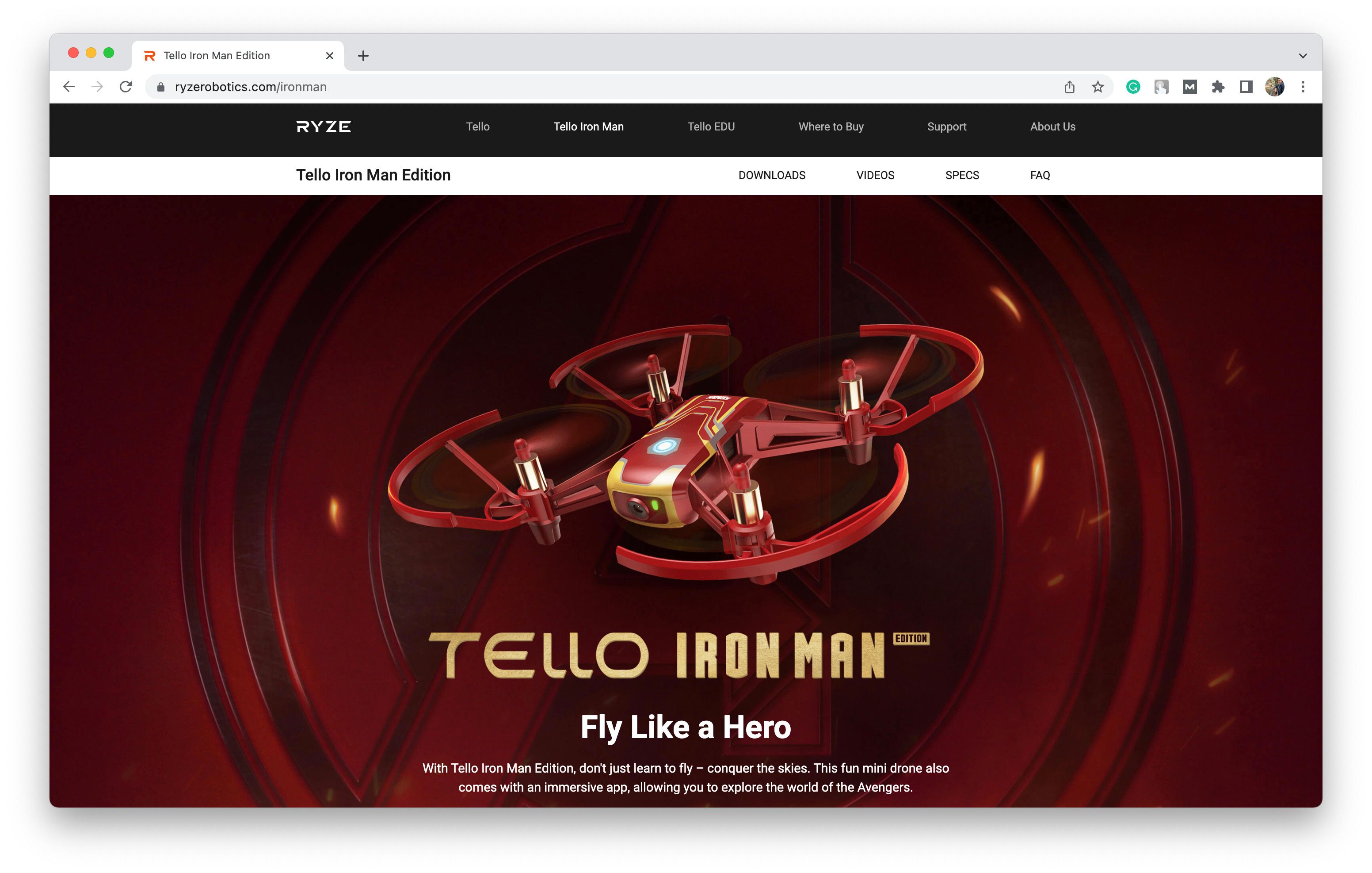 Drone applications like Ryze are mainly targeted at regular drone software users who simply want to use the drone for entertainment or other non-professional reasons (*Shots from [Ryze Tello](https://www.ryzerobotics.com/ironman){ rel="nofollow" target="_blank" .default-md}*)