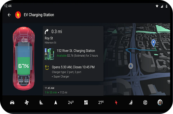 Example of the development of Android Auto/CarPlay