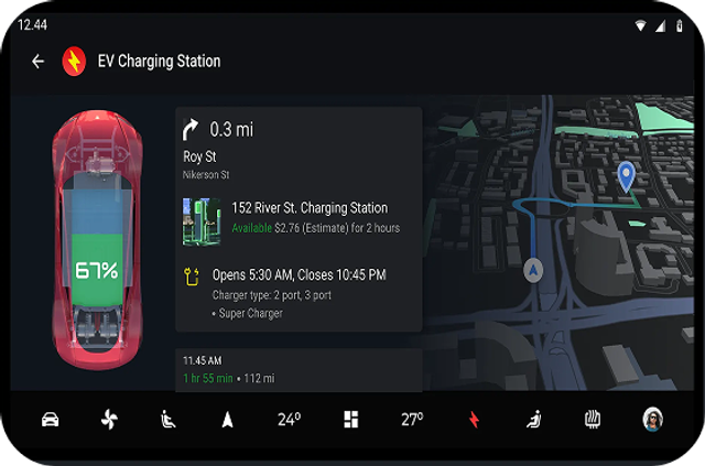 Example of the development of Android Auto/CarPlay