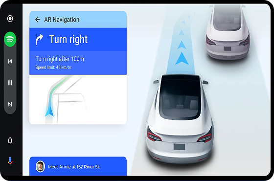 Example of the EV charging app with CarPlay/Android Auto integration