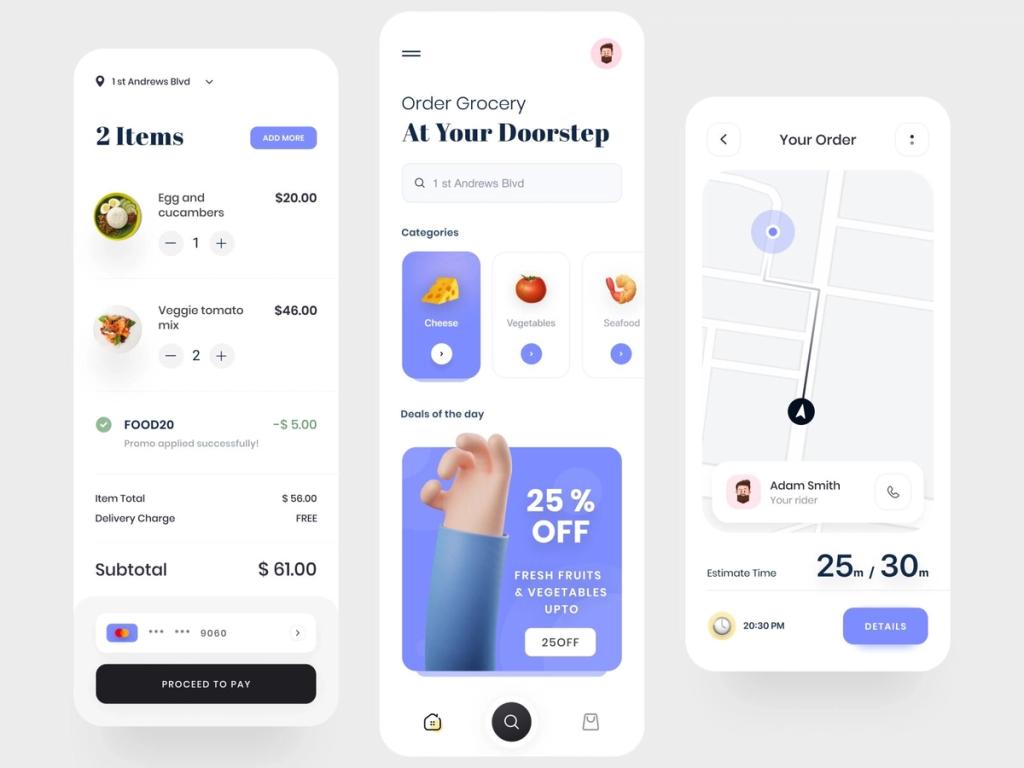 Order and delivery tracking is often an integral part of each food delivery app 