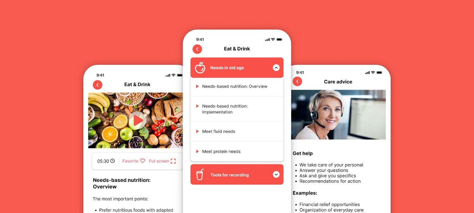 Screenshots of the LifeBonus app