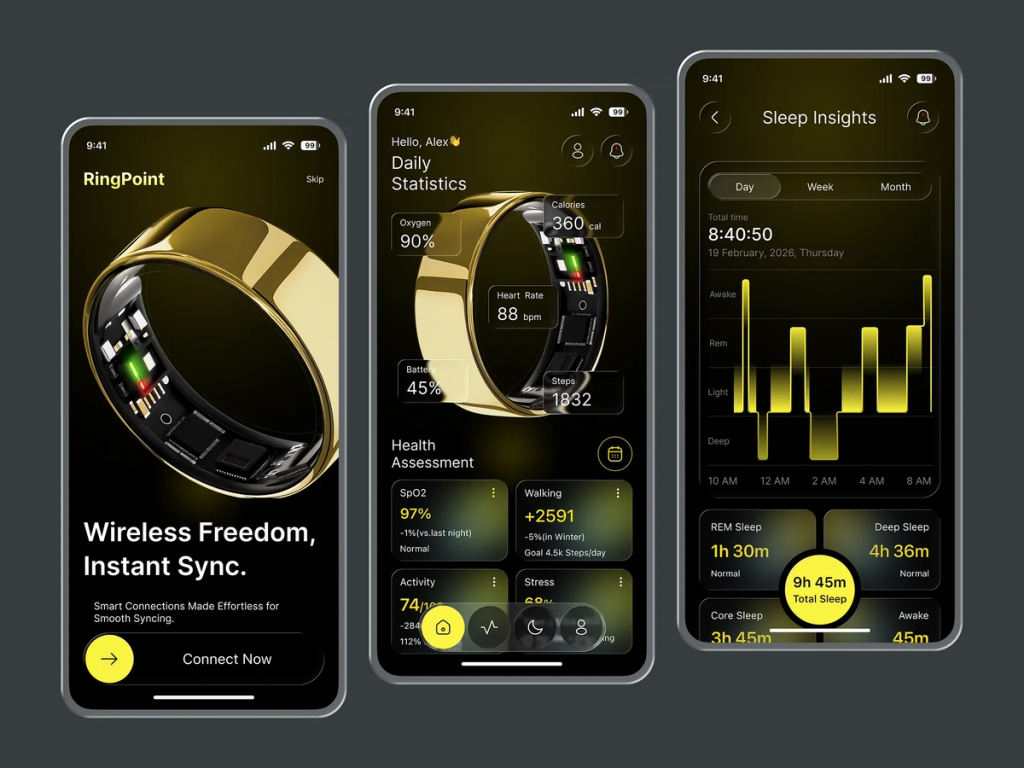 wearable app with BLE connection