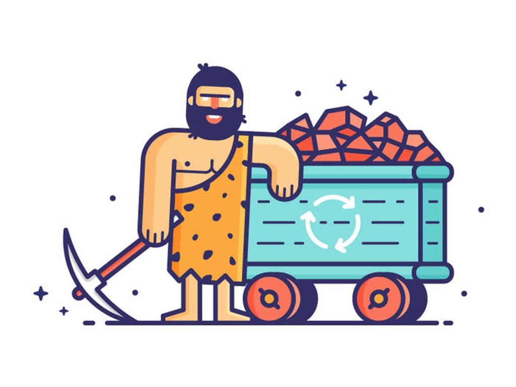 A prehistoric Bitcoin miner 