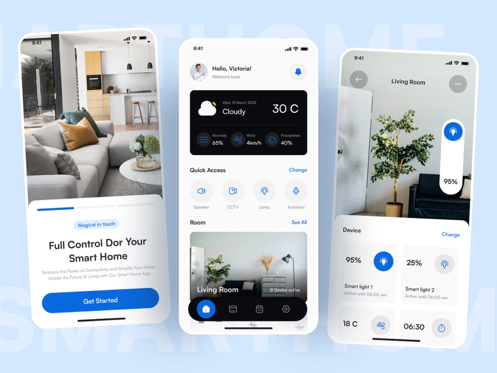 An example of a secured smart home IoT application