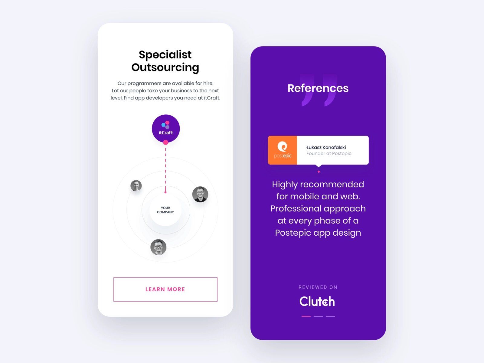 So you can successfully outsource mobile app development, we’ll give you some tips and insights (*image by [Jakub Dobek](https://dribbble.com/jakubdobek){ rel="nofollow" target="_blank" .default-md}*)