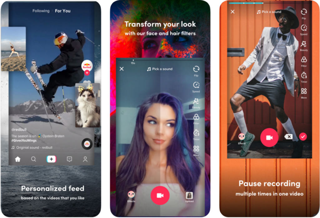TikTok; Shots from the AppStore