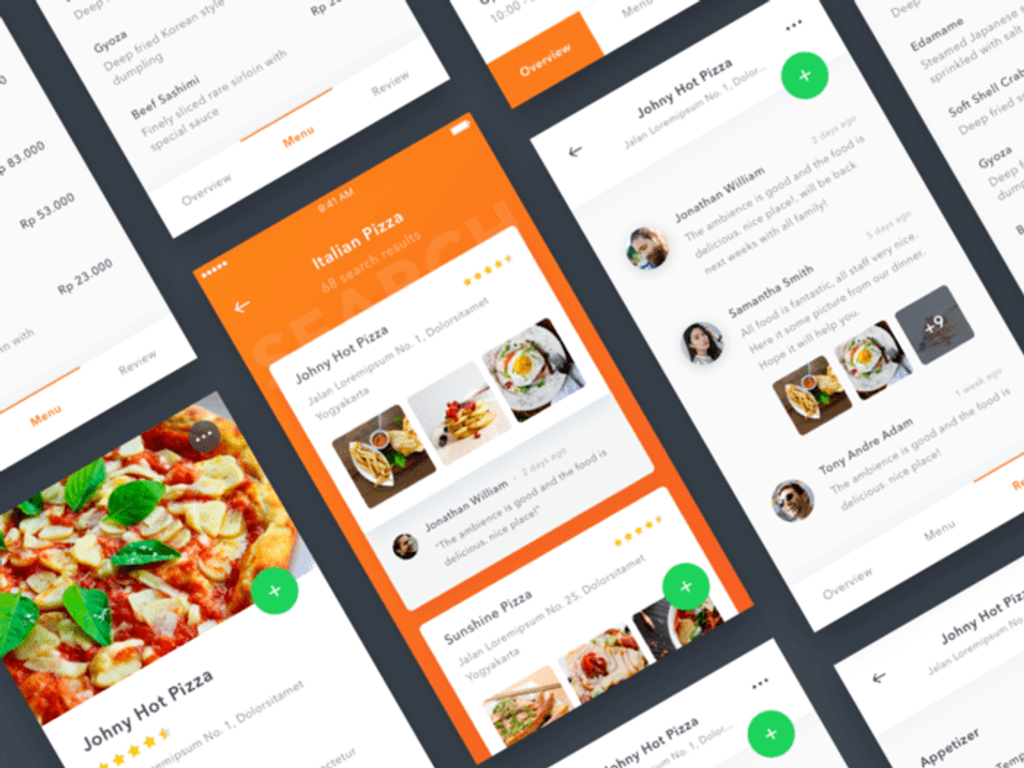 A restaurant app 