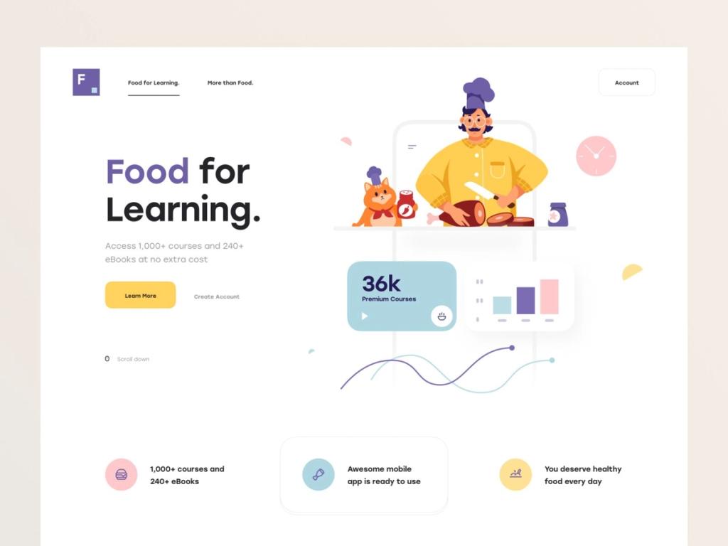 Landing page 