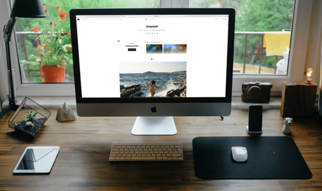 The modern Unsplash website