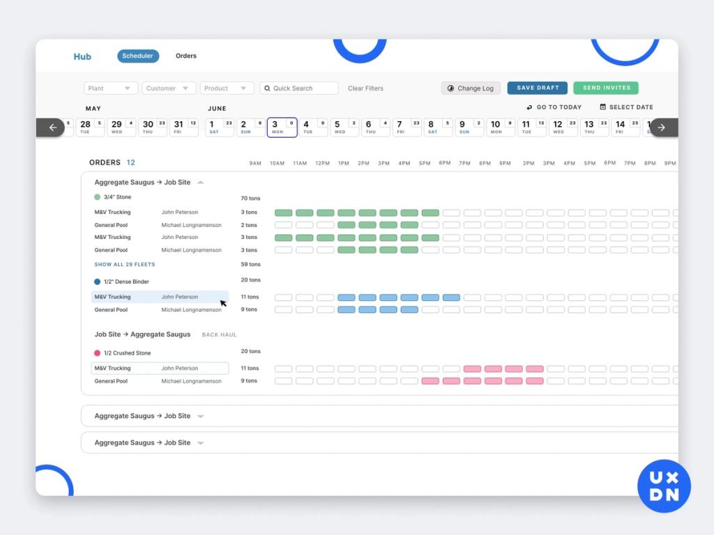 Software with great ERP design — minimalistic and bright