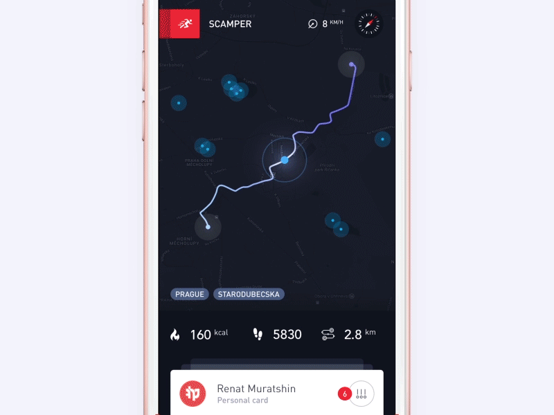 More and more mobile apps with GPS geolocation are created for fitness lovers (*image by [Renat Muratshin](https://dribbble.com/7hp){ rel="nofollow" .default-md}*)