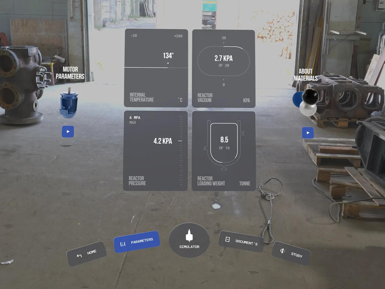 An example of an AR/VR training app