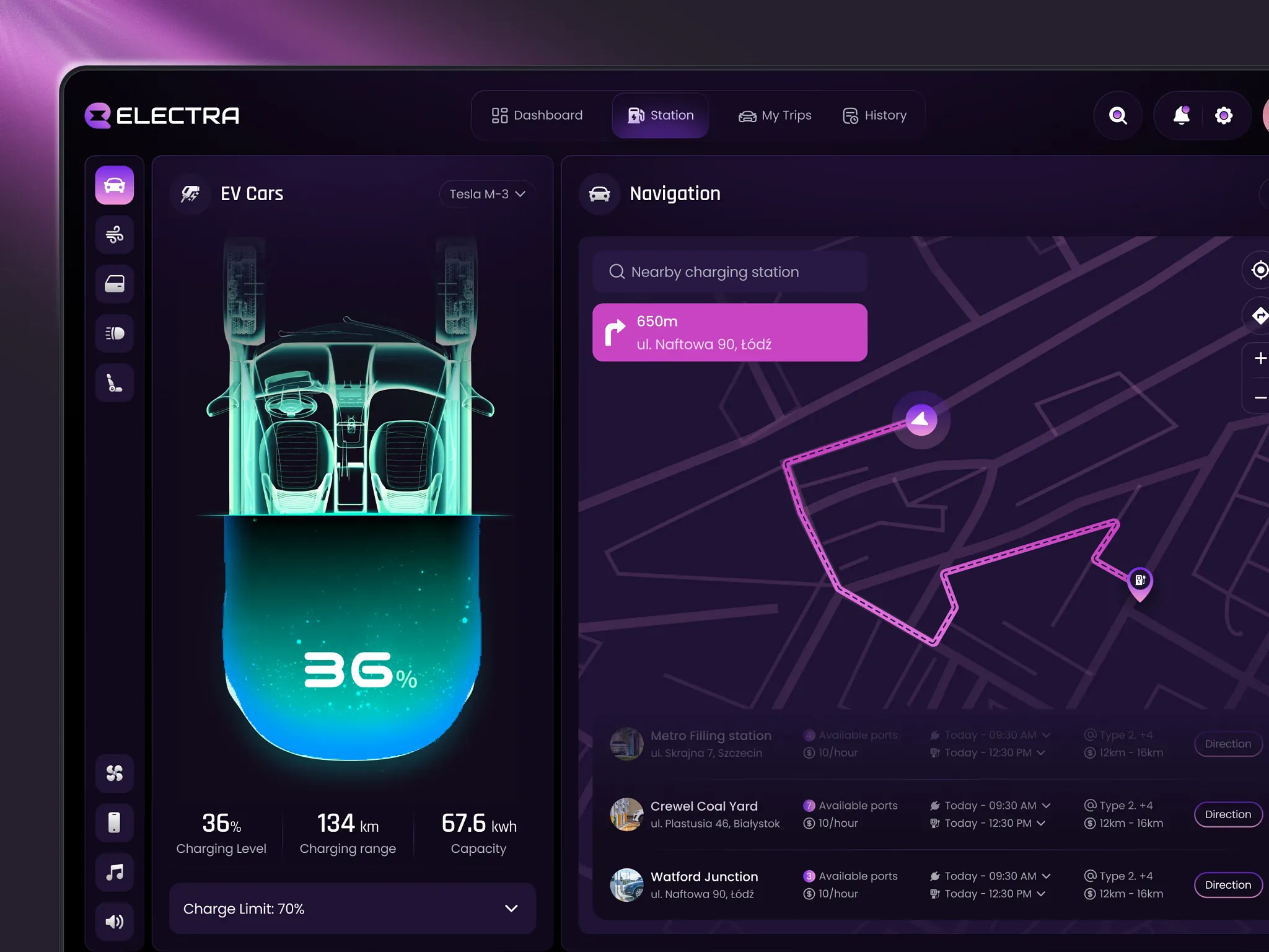 EV charging app