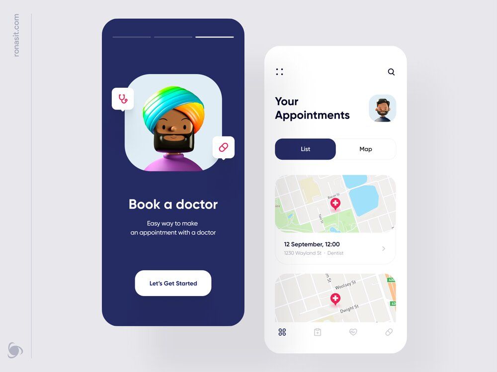 If you’ll create an online booking system for your website or app, it can help you collect information about each client (*image by [Dmitry Lauretsky](https://dribbble.com/dlauretsky){ rel="nofollow" target="_blank" .default-md}*)