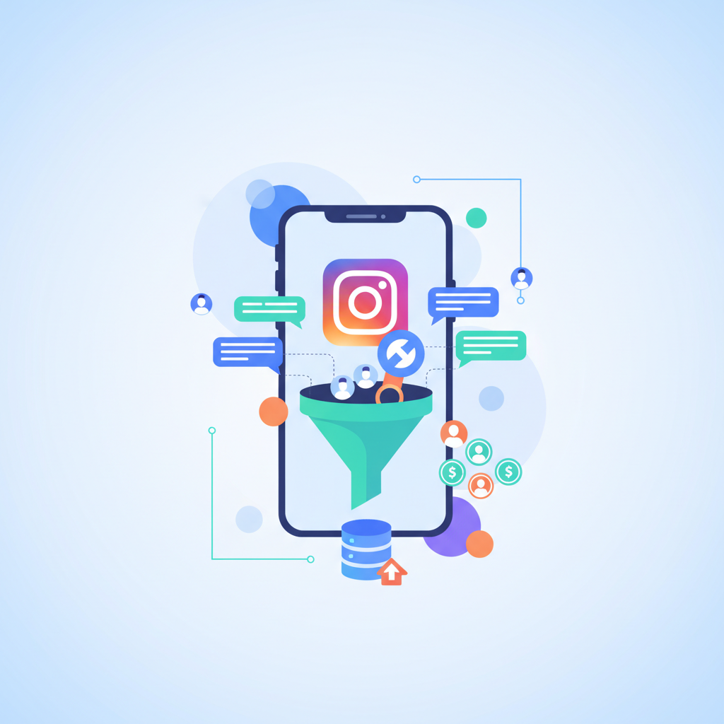 Illustration for Instagram Lead Generation: Capture Leads with DM Automation Tools - Image 1