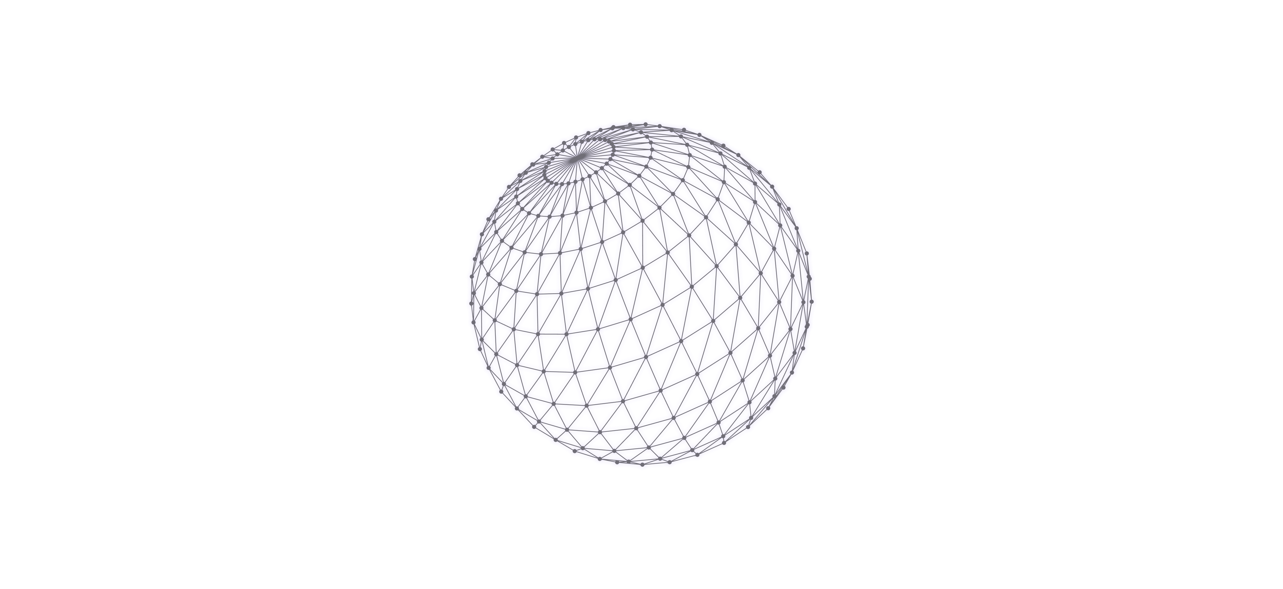 An illustration of a globe with connected dots