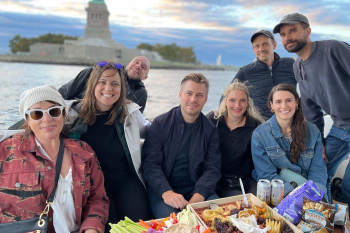 Team pics from our NYC offsite. We took a sunset boat ride along the Hudson River.