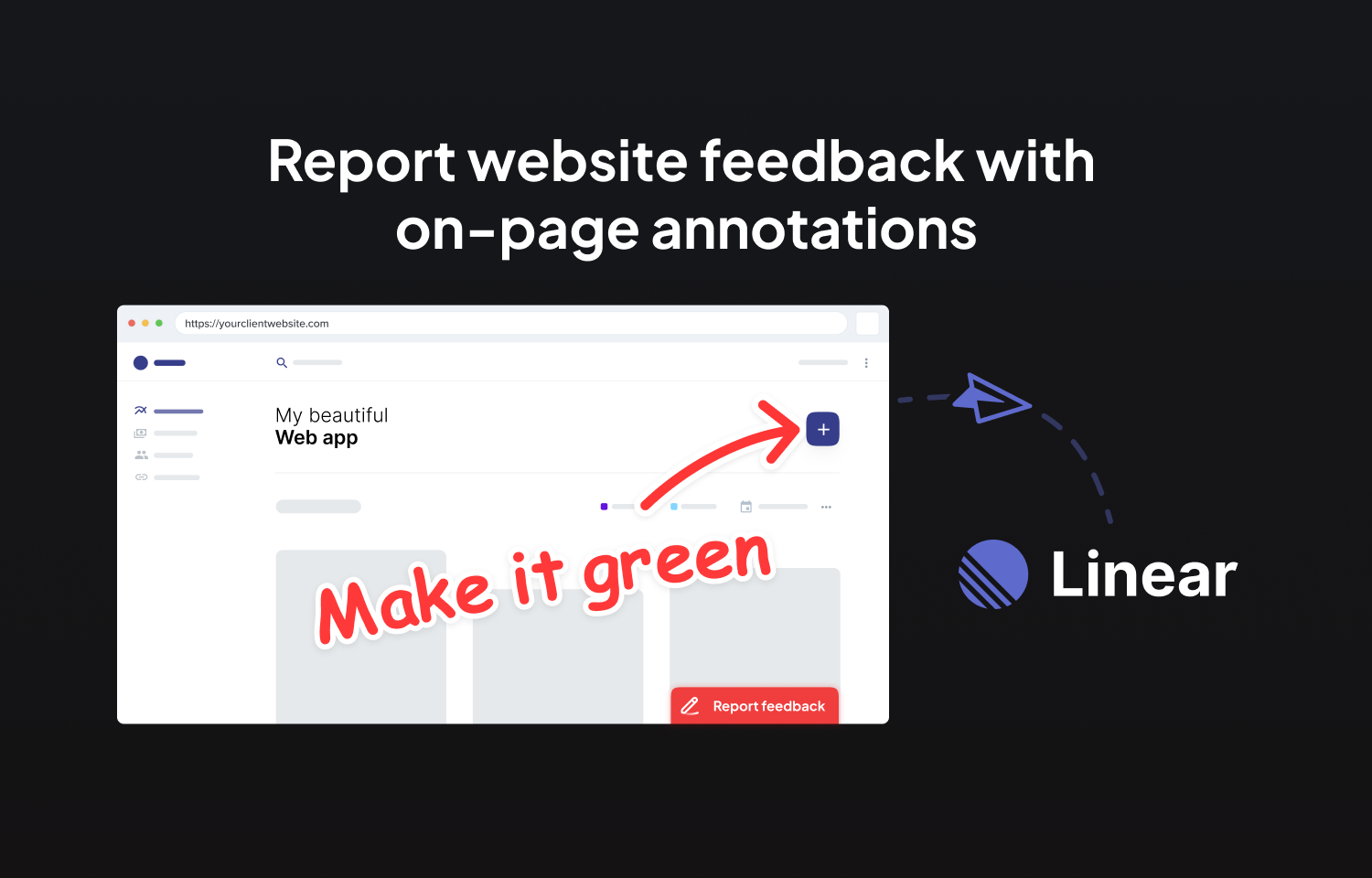 Report website feedback to Linear with on-page annotations