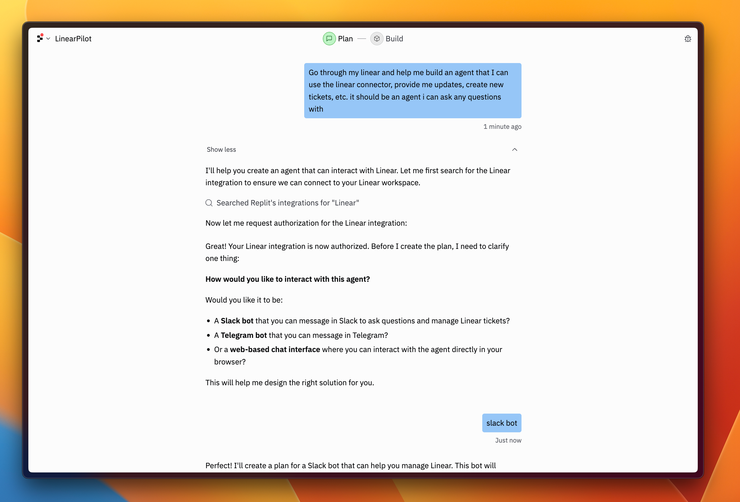 using Replit to create a new app