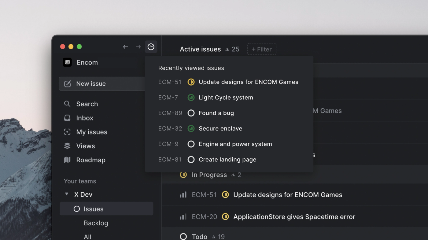 Desktop Navigation – Changelog