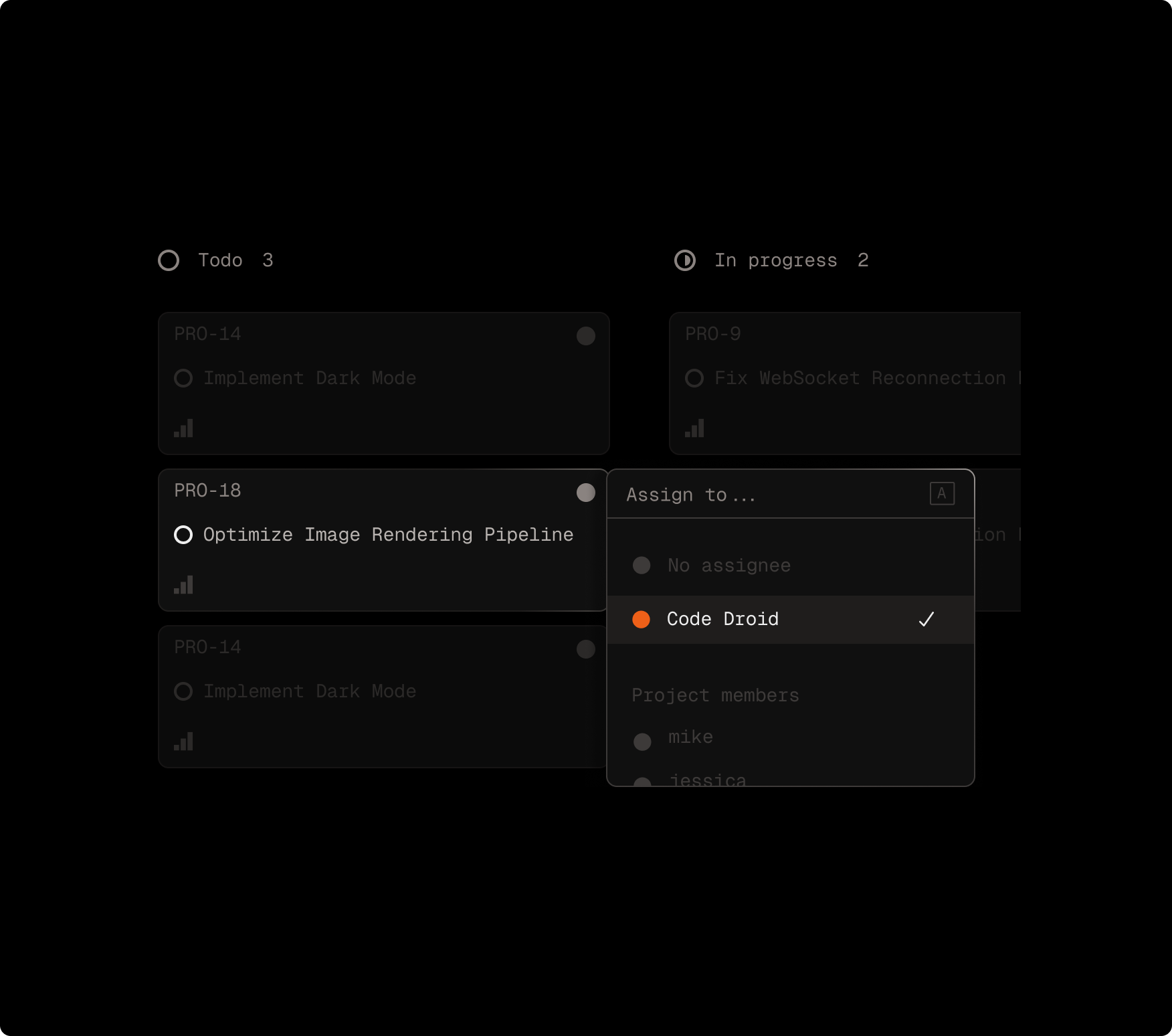 Assign work to Code Droid agent directly within Linear.