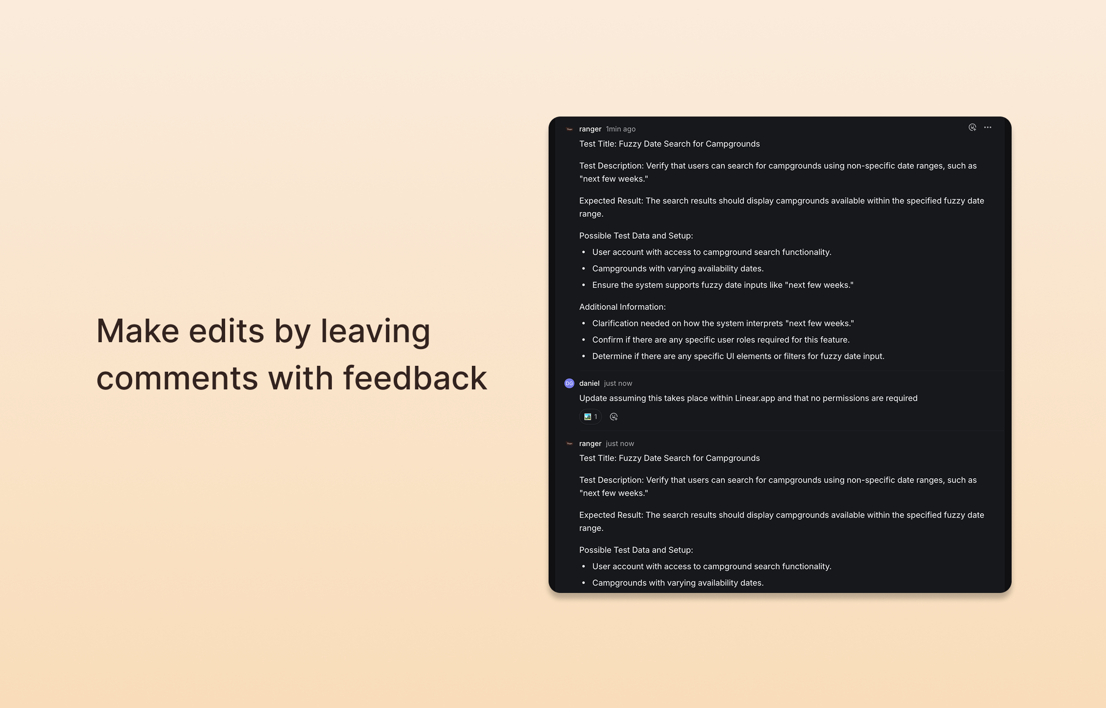 Making edits to bug reports