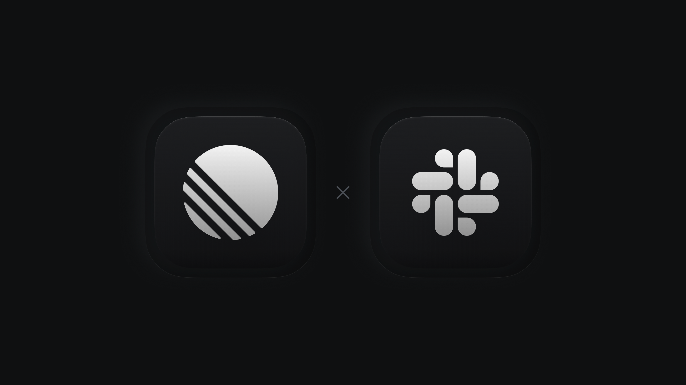 Linear logo and Slack logo