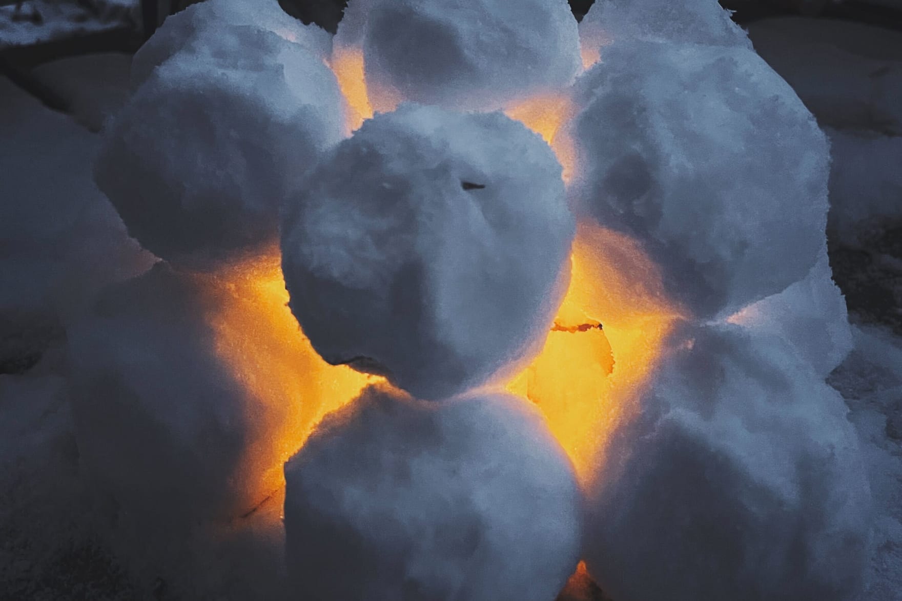 It’s too cold to build a snowman, so we made a little lantern for the porch.