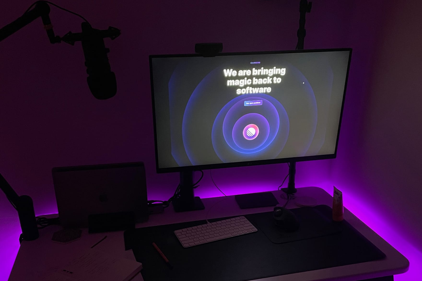 Where the magic happens! Workspace set up is complete.