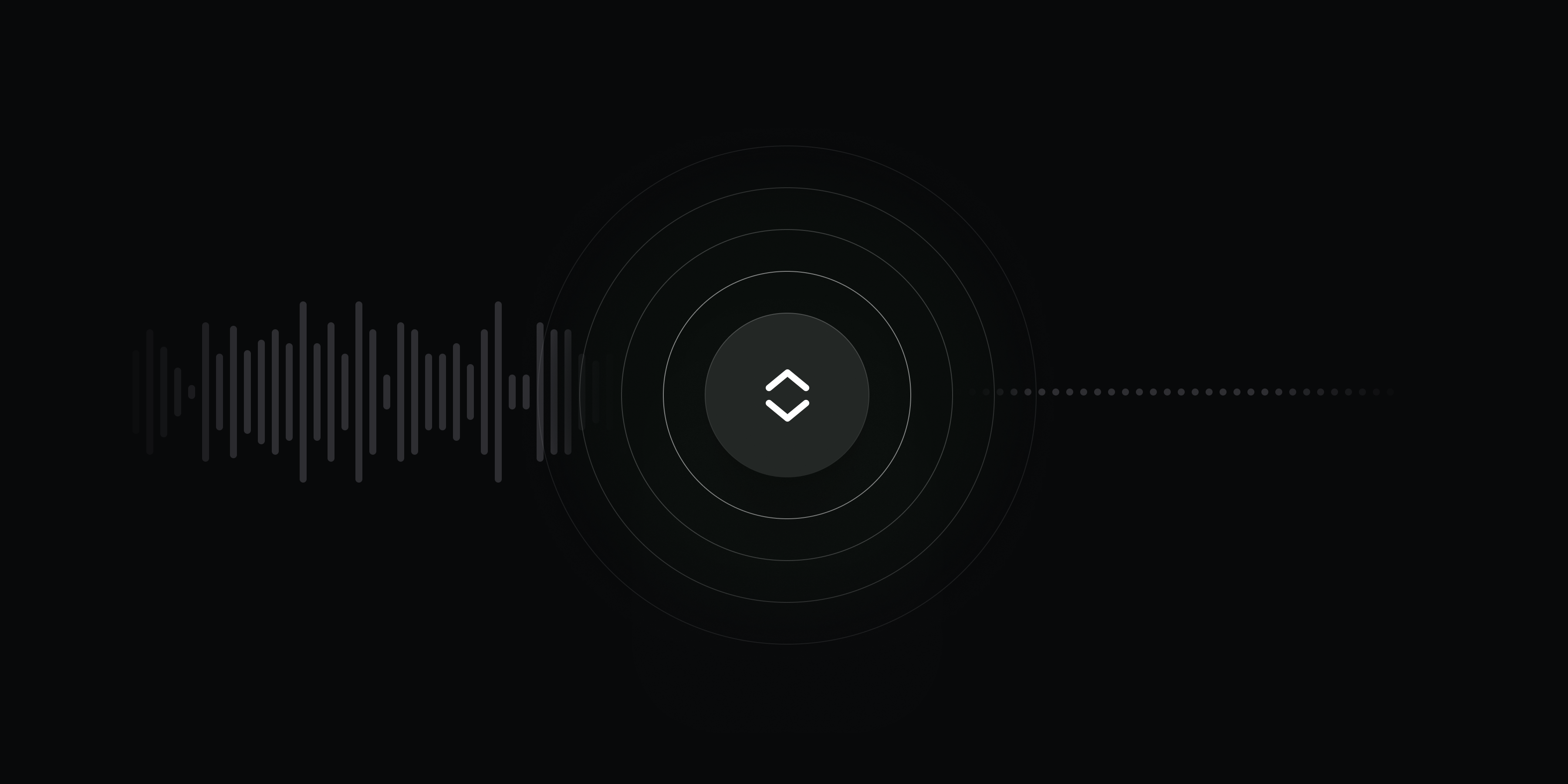 Spikes representing noise being reduced to a clear line of audio, providing a metaphor for collapsed issue history letting you listen to the signal and removing the noise