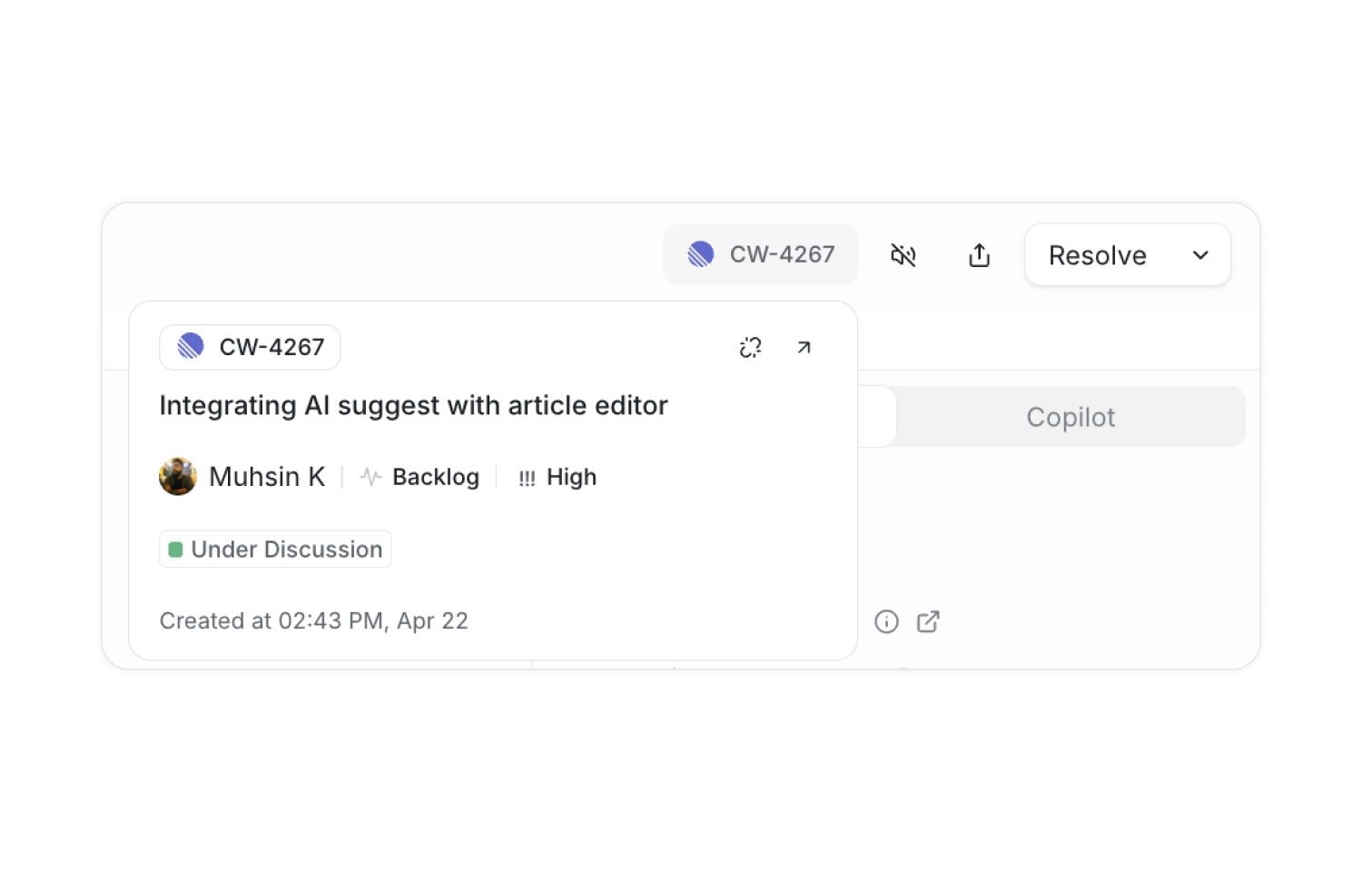View issue details, unlink or open in Linear in chatwoot