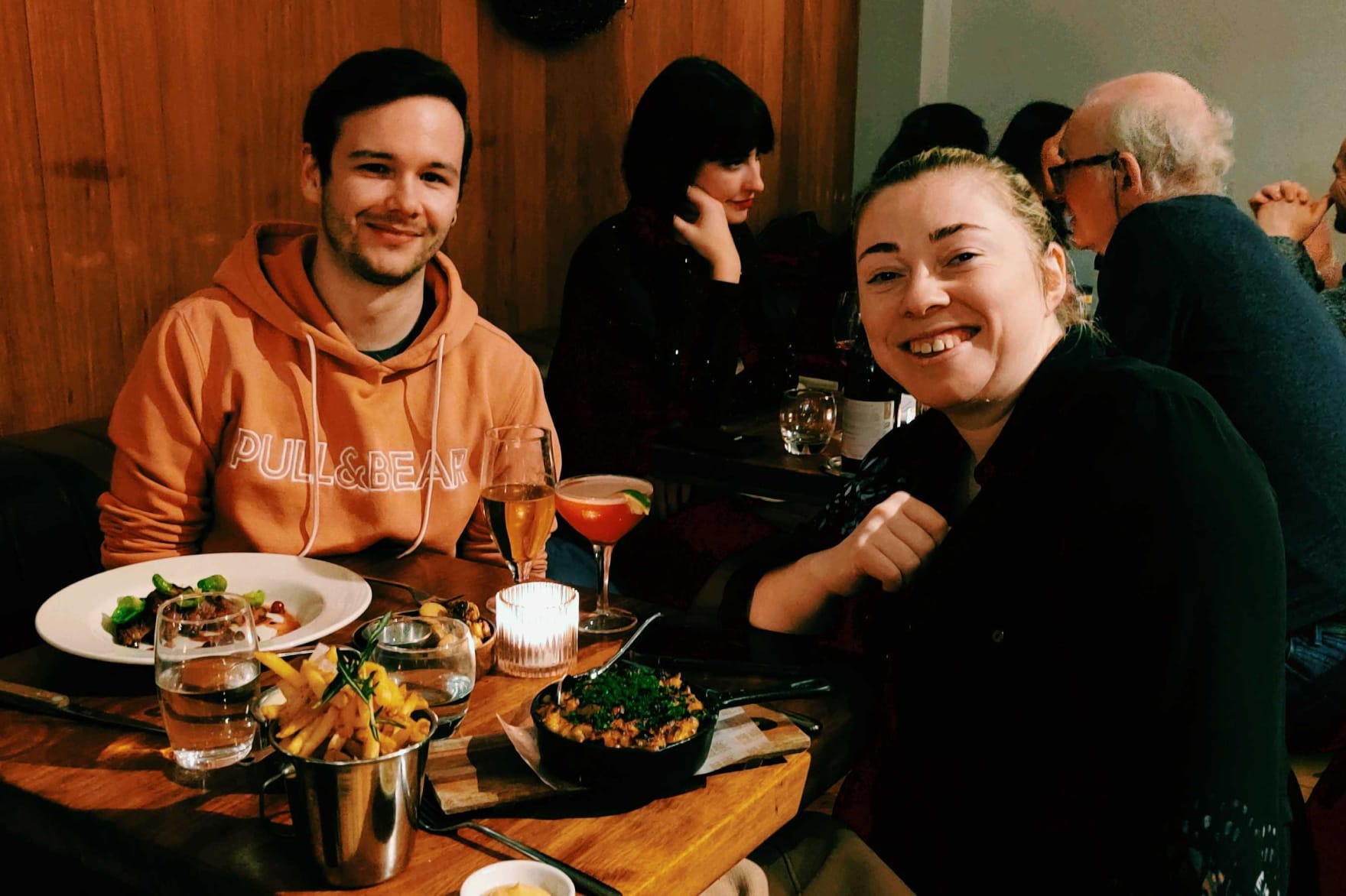 Celebratory Linear dinner with Quinn! We’re looking forward to our first day. 