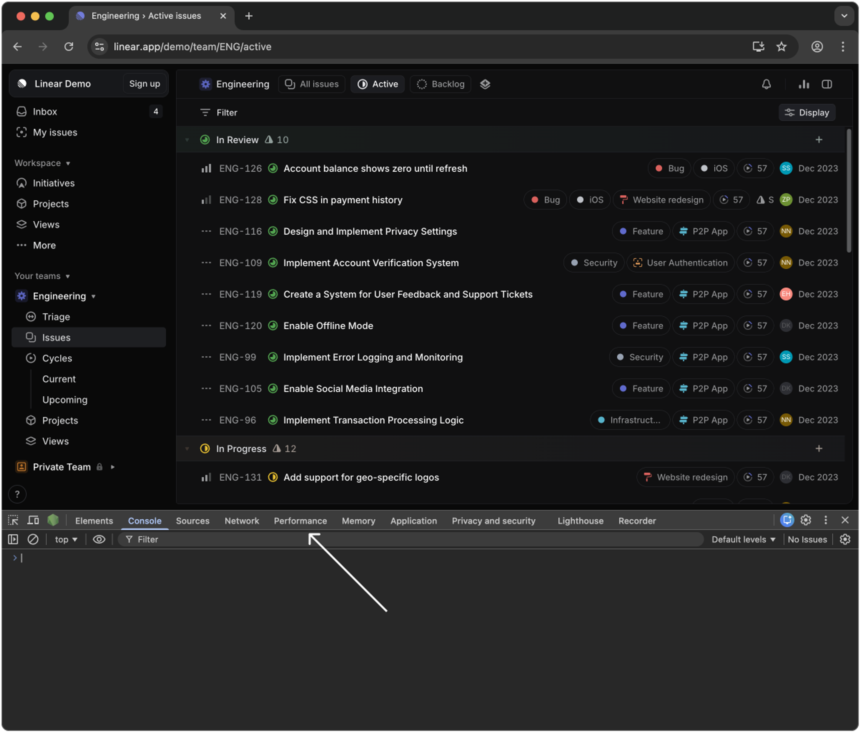 2. Navigate to the Performance tab