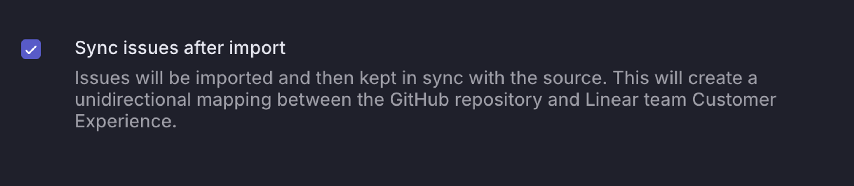 GitHub Issues Importer sync option