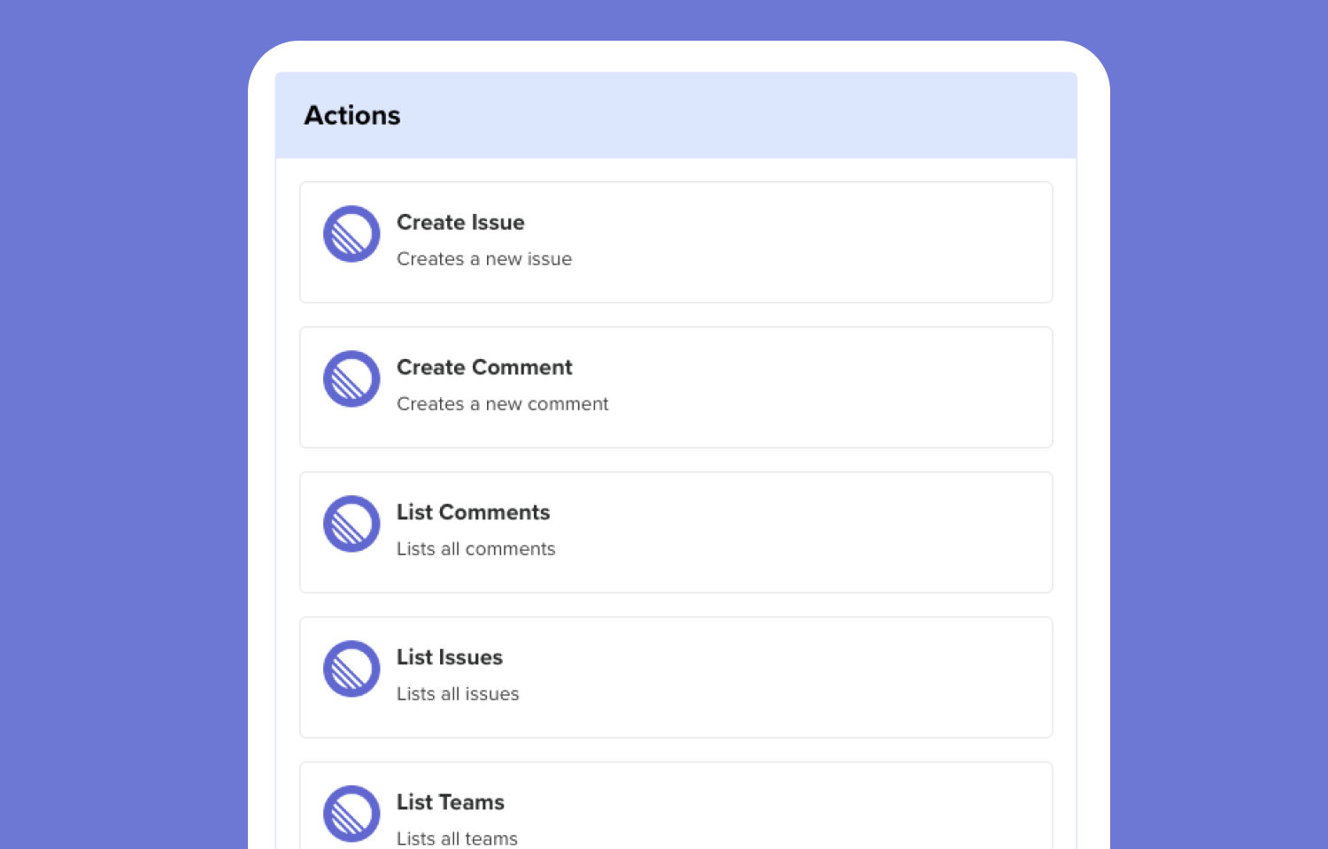 Actions for Linear that SureTrigger has