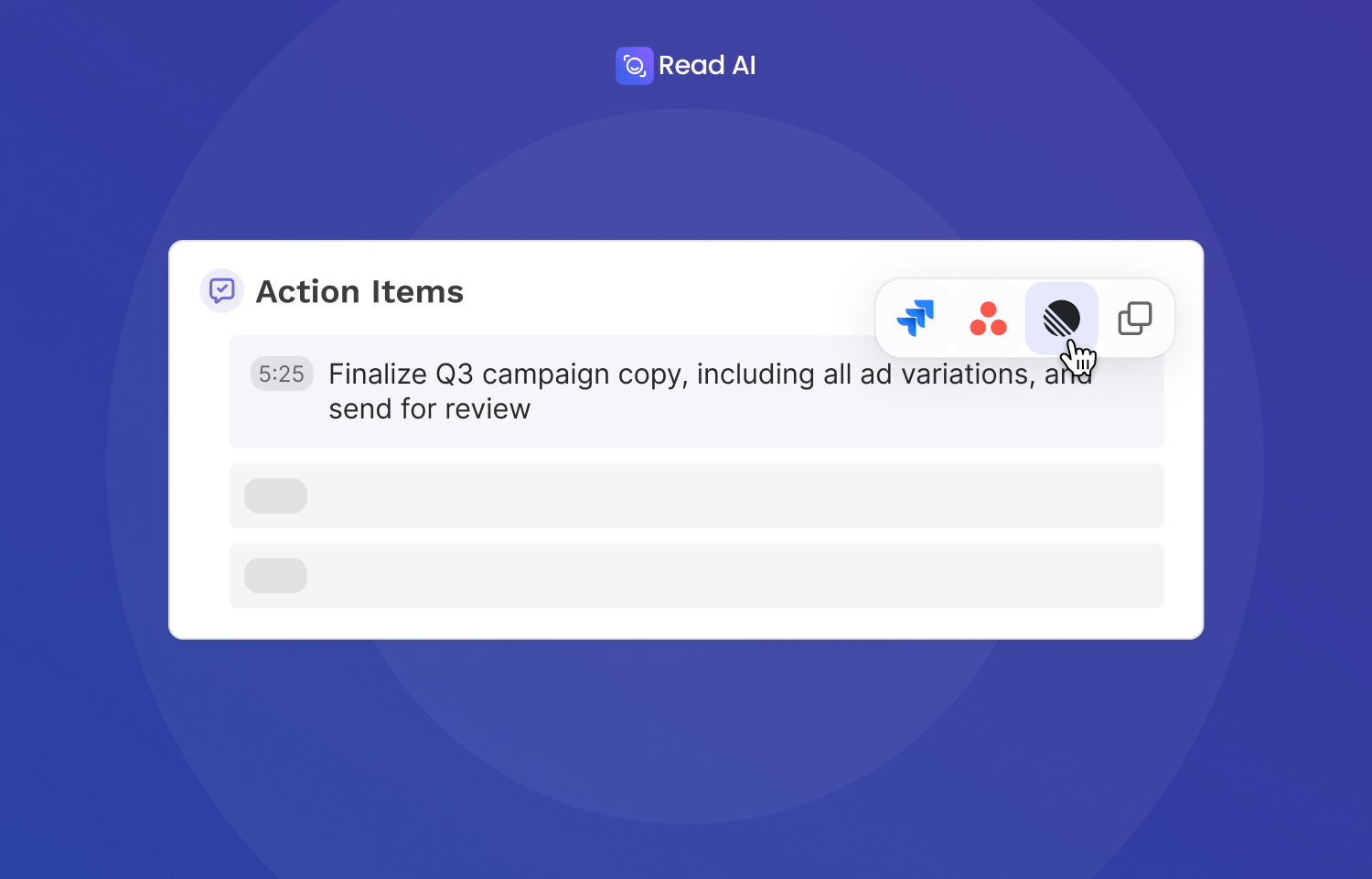 Push any Read AI action item directly to Linear