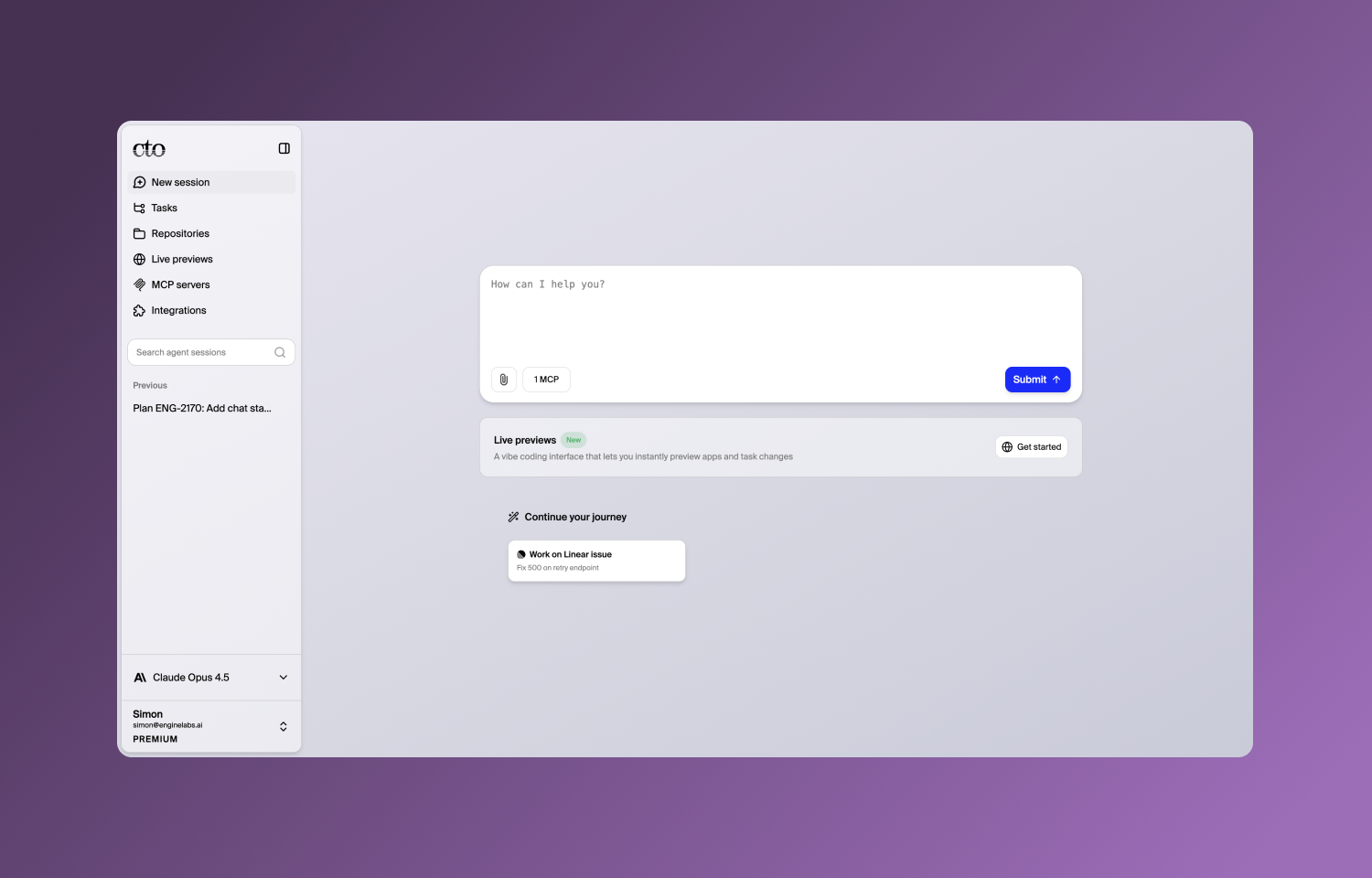 cto.new landing page
