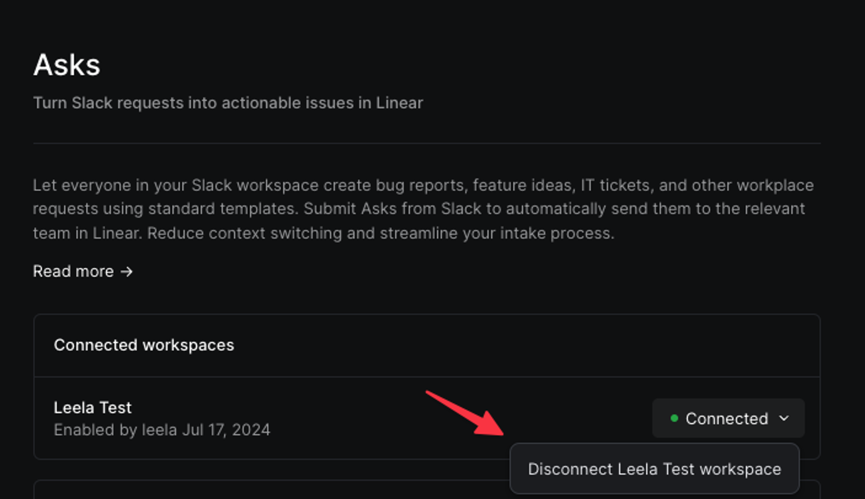 Slack – Linear Docs