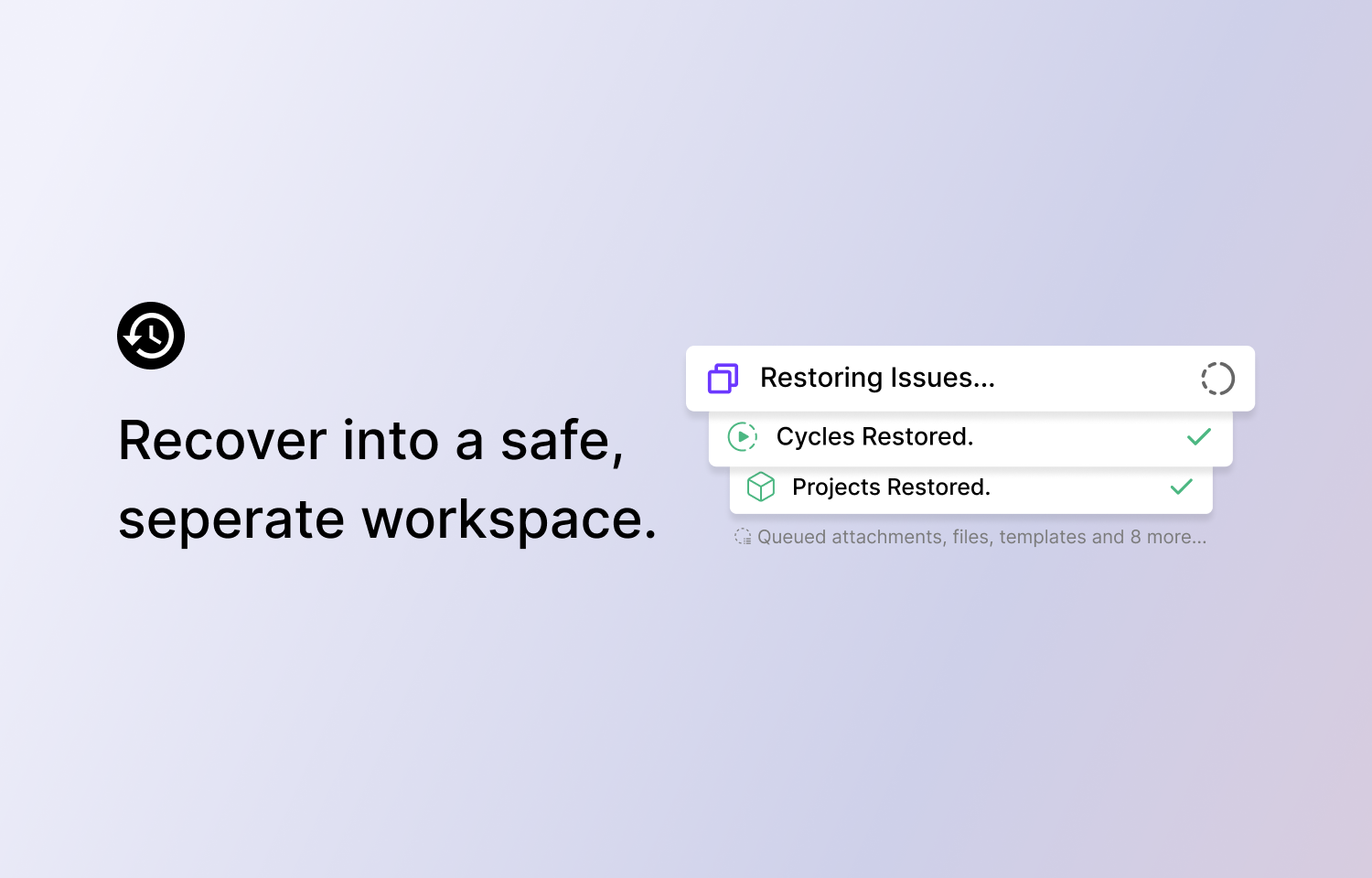 restoring issues in simplebackups
