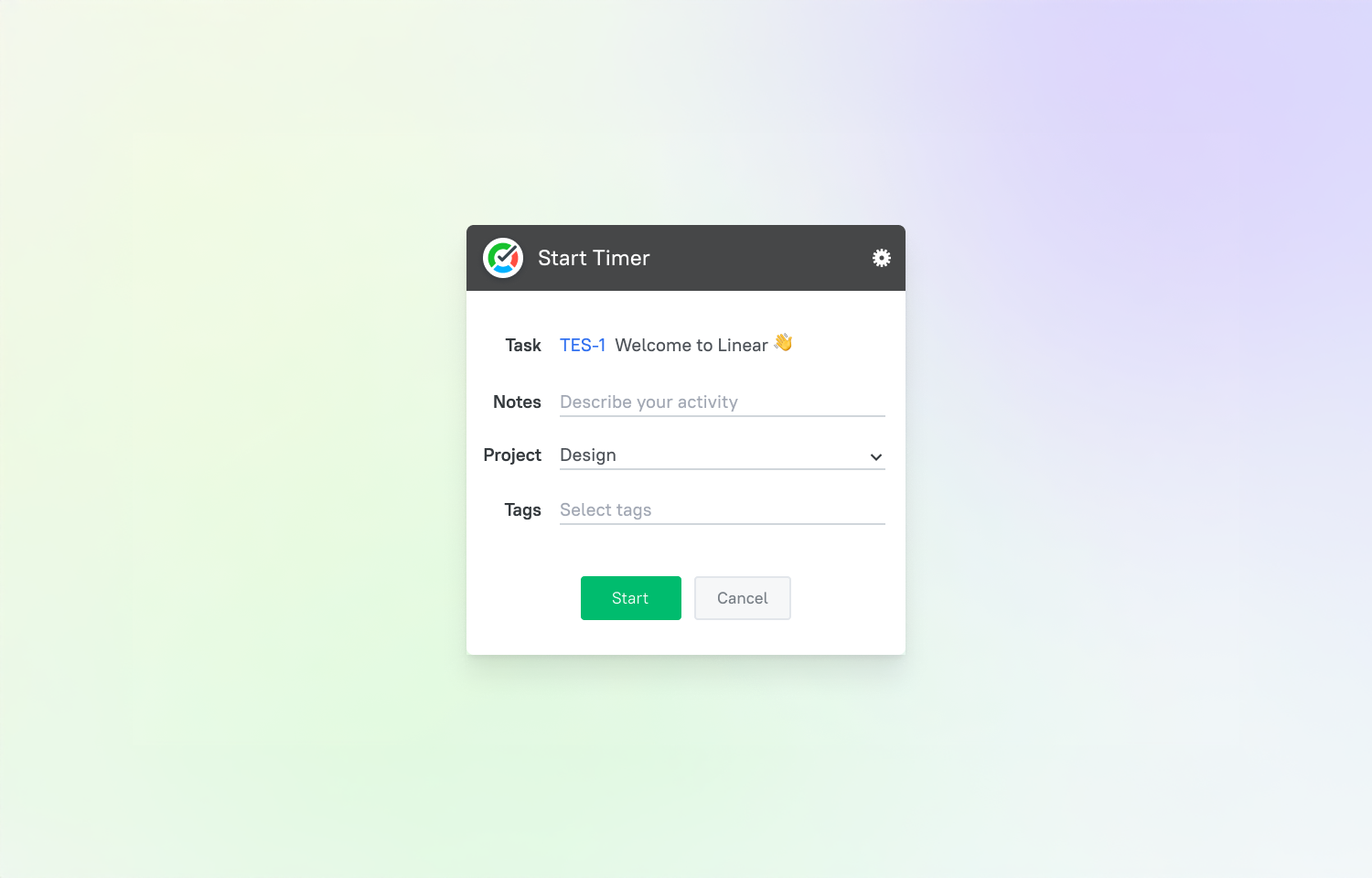 time tracking in Tmetric
