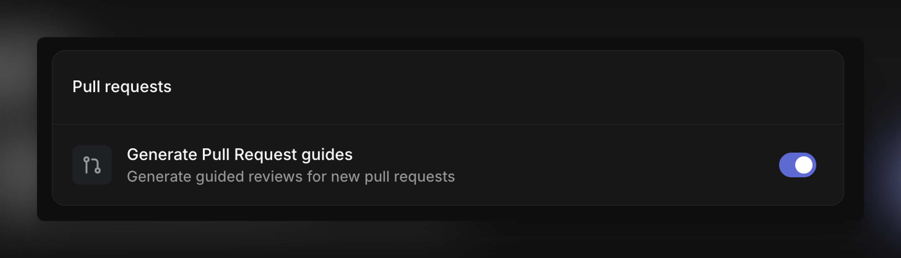Disable guided reviews