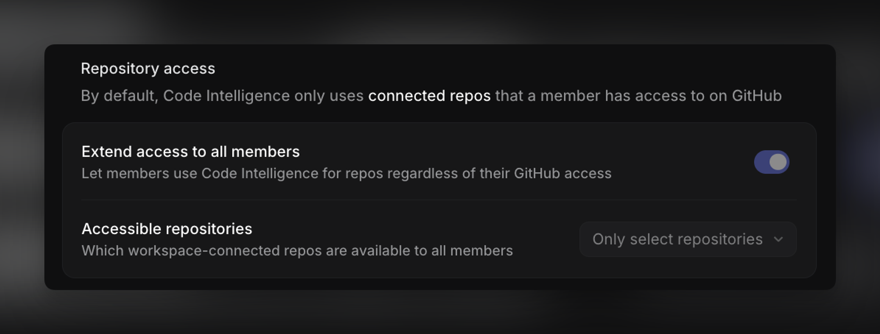 Extend Code Intelligence access to all members