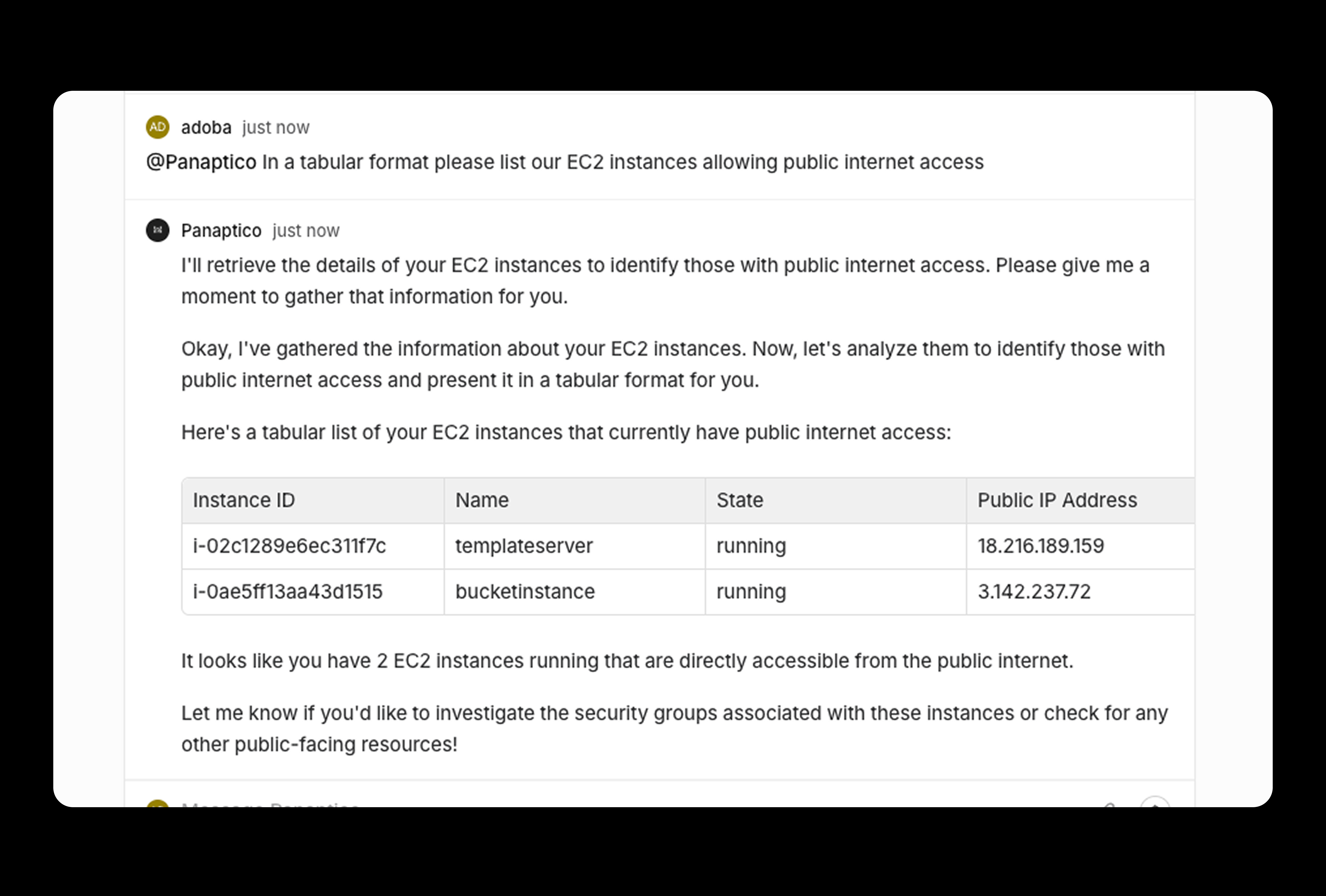 Gain clear visibility into infrastructure risks with Panaptico’s real-time analysis